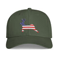 Patriotic Buck Premium Hat - Snapback Embroidered