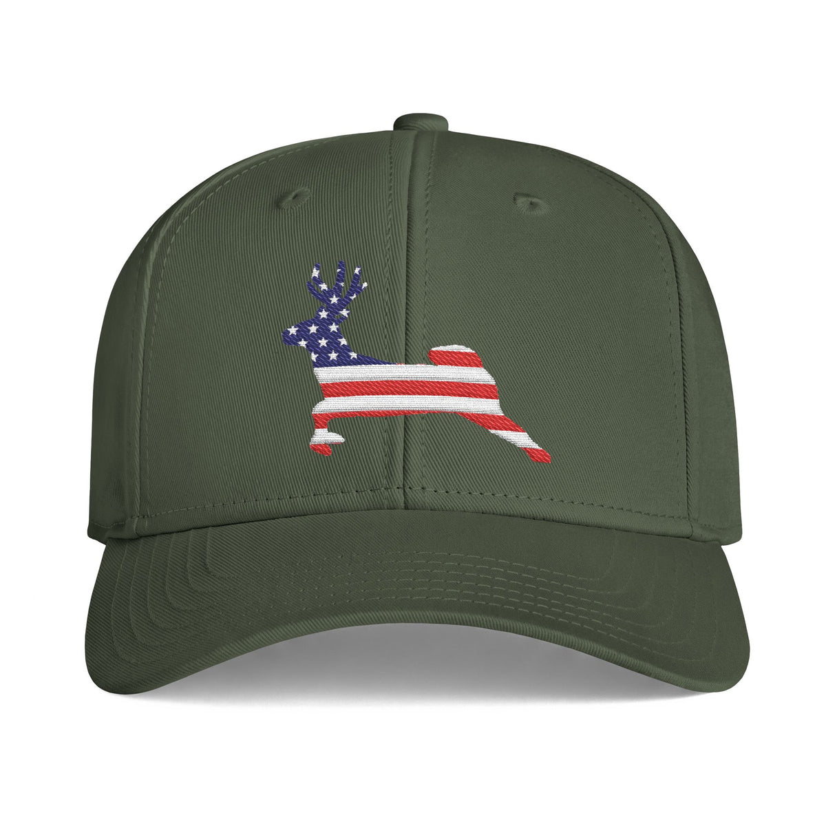 Patriotic Buck Premium Hat - Snapback Embroidered
