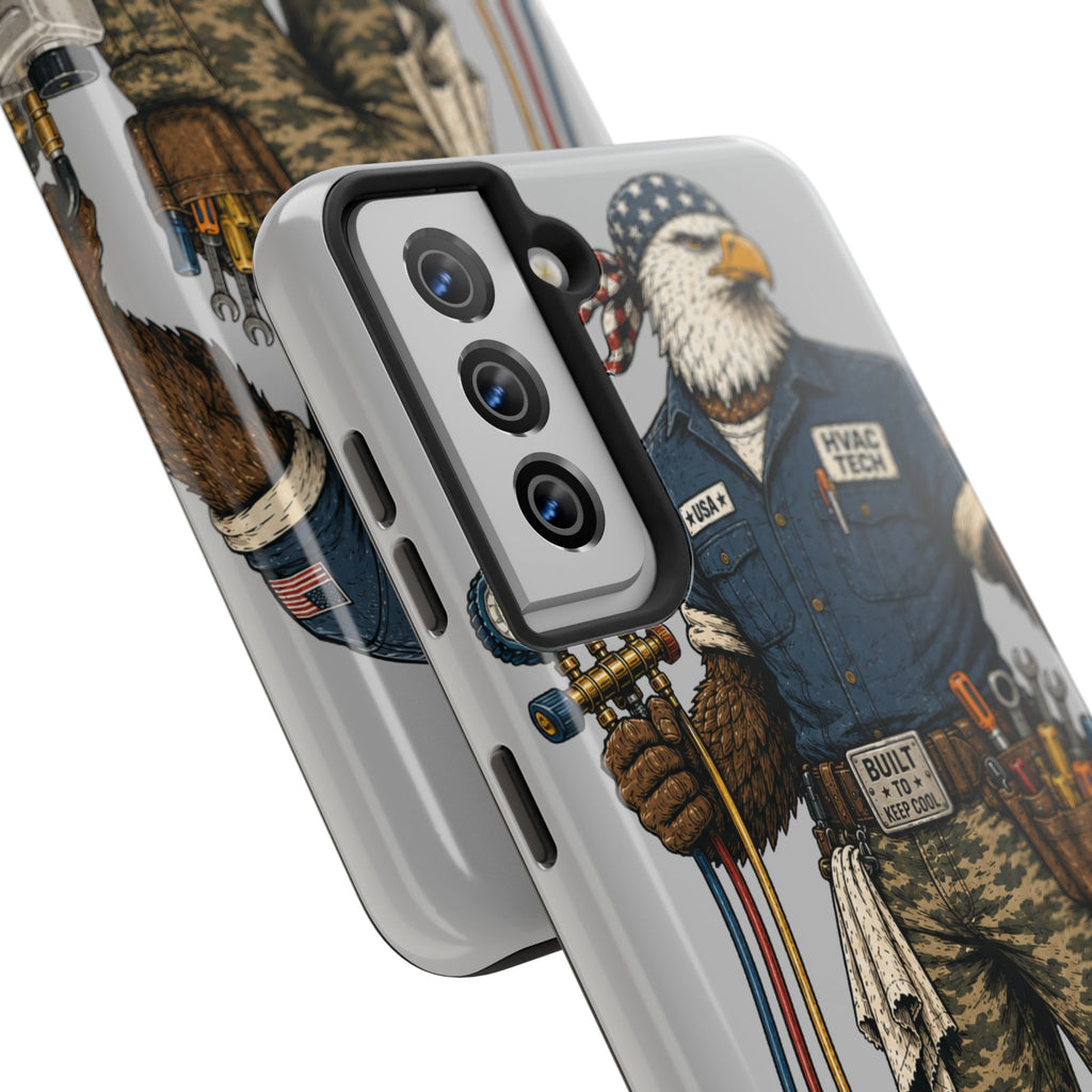 HVAC Eagle Tough Guy Phone Case