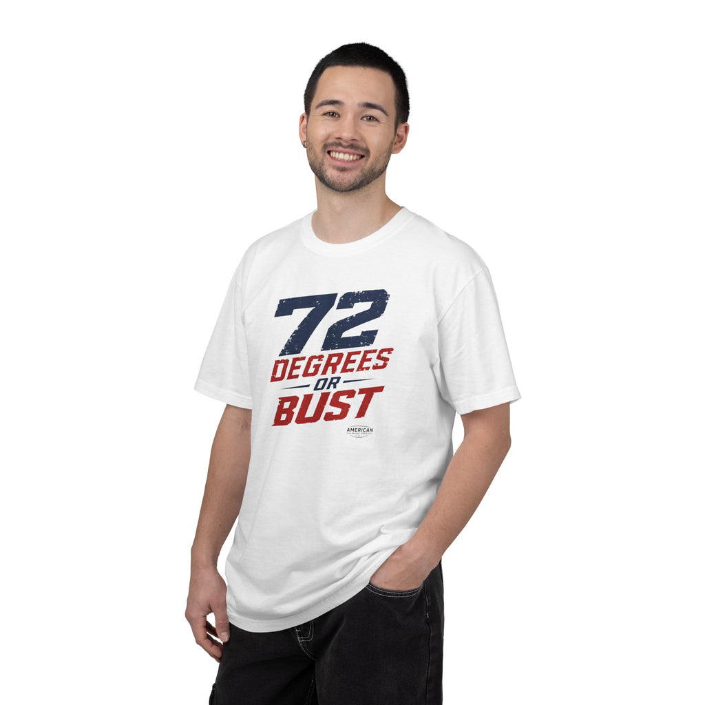 "72 Degrees or Bust" HVAC Pro Heavyweight T-Shirt