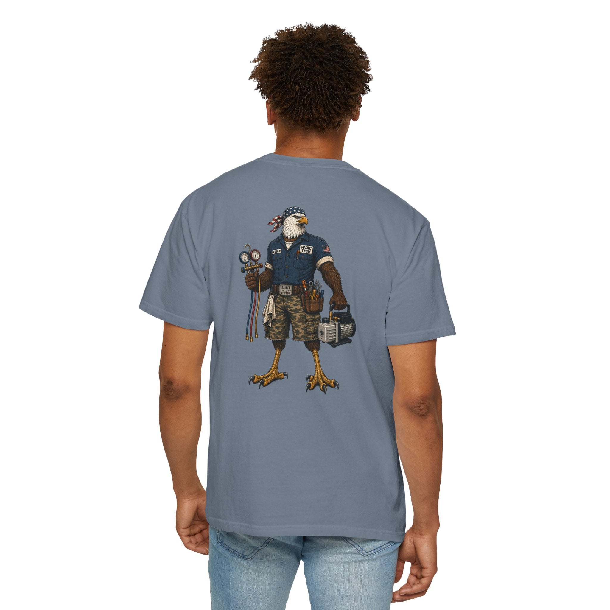 HVAC Eagle Tough Guy Heavyweight T-Shirt