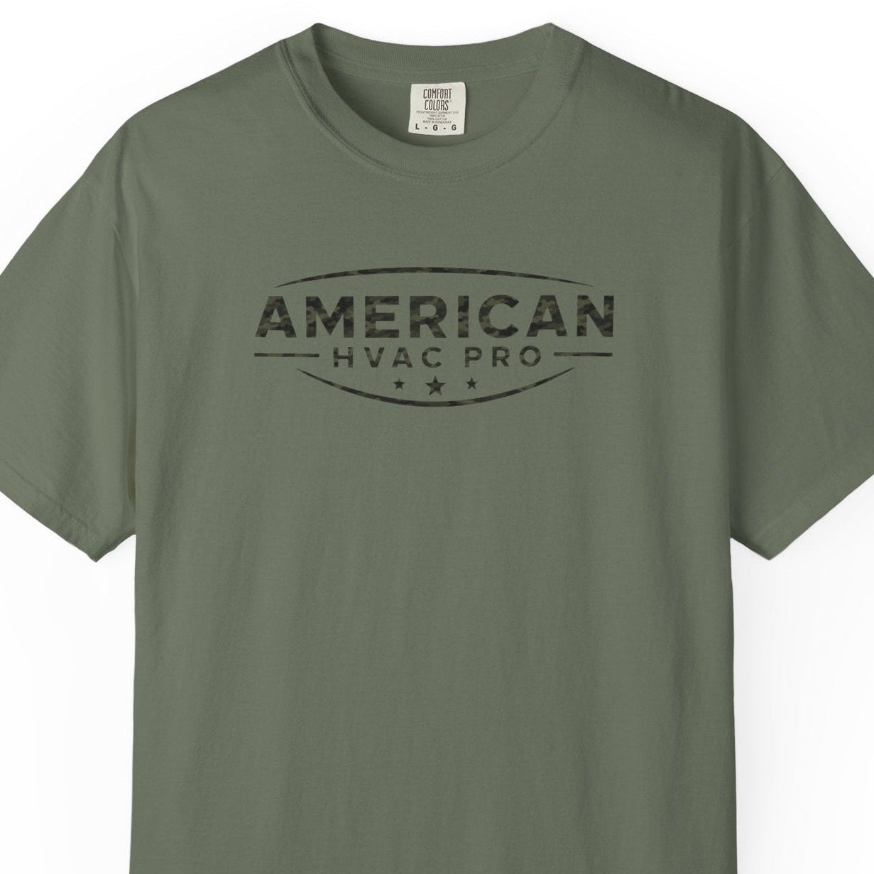 Camo American HVAC Pro Logo Heavyweight T-Shirt