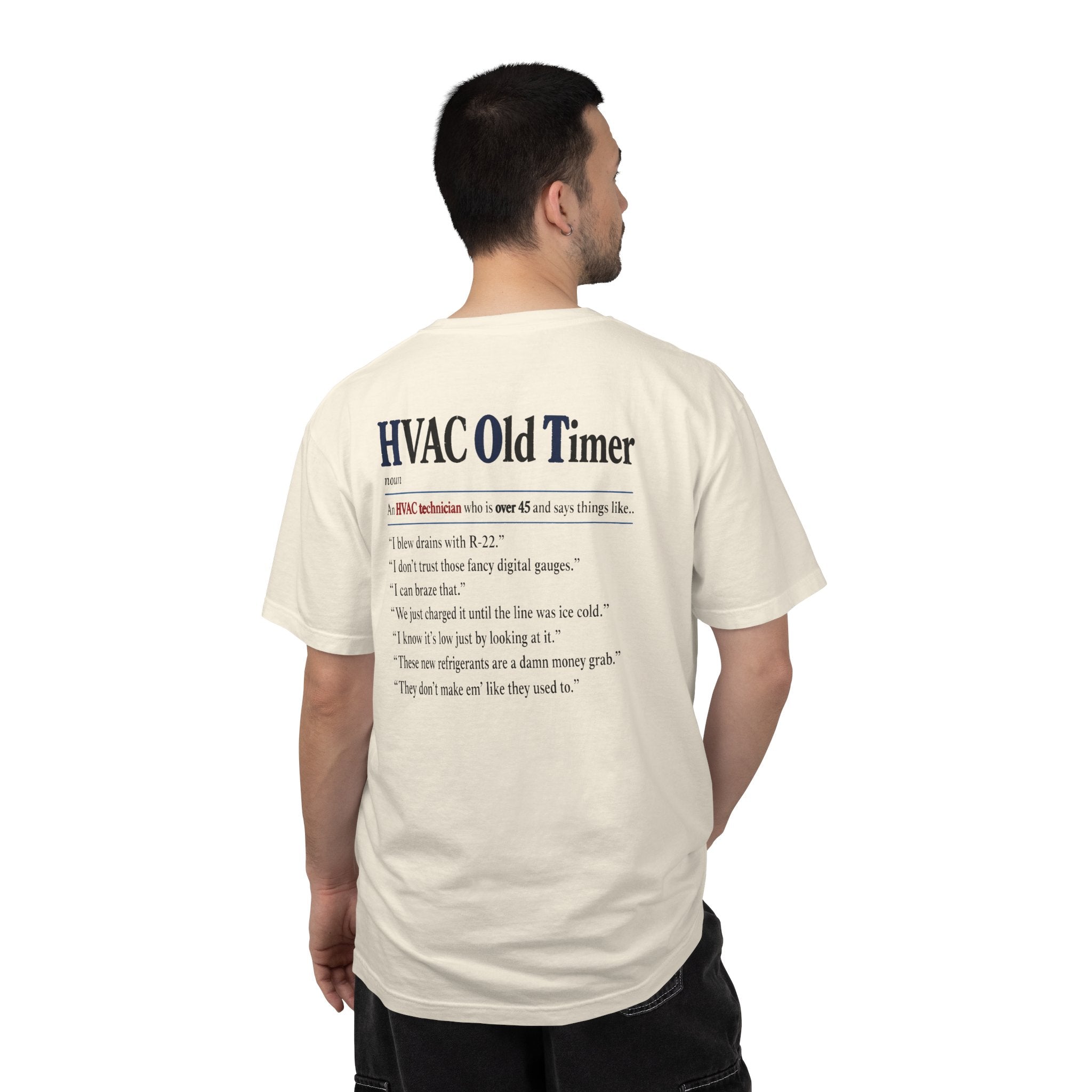 American HVAC Pro Old Timer Sayings Heavyweight T-Shirt
