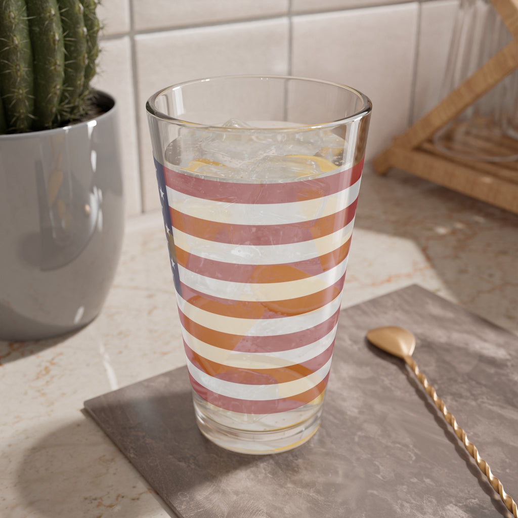 American Flag Pint Glass - 16 Oz.
