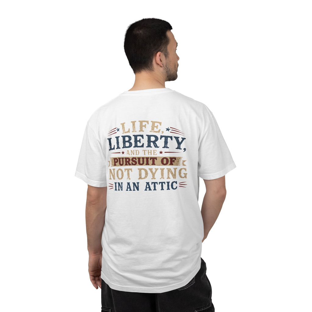 HVAC Pro Dying in Attic Heavyweight T-Shirt