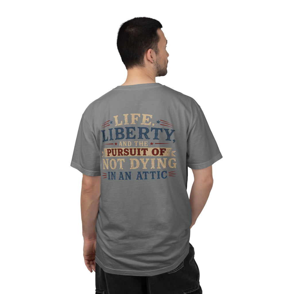 HVAC Pro Dying in Attic Heavyweight T-Shirt