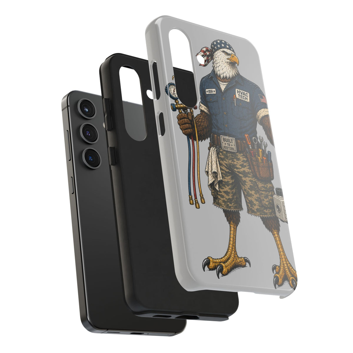 HVAC Eagle Tough Guy Phone Case