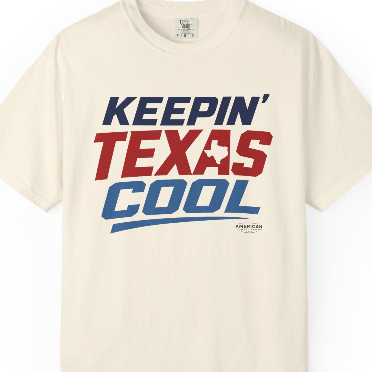 "Keepin' Texas Cool" HVAC Pro Heavyweight T-Shirt