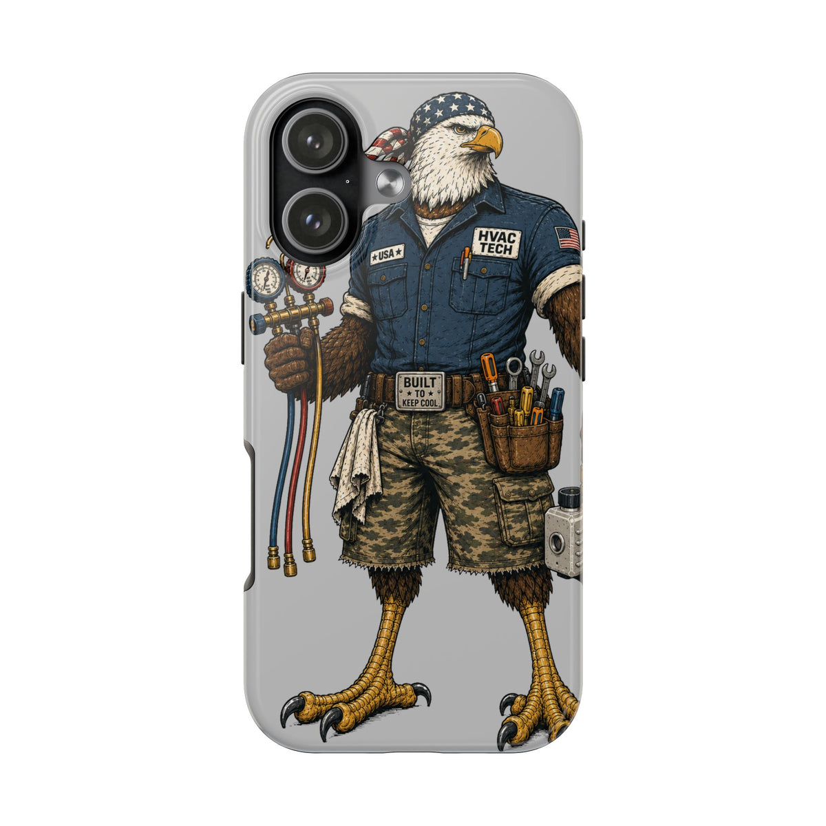 HVAC Eagle Tough Guy Phone Case