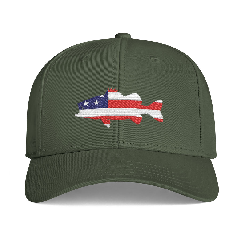 Patriotic Bass Premium Cap - Snapback Embroidered