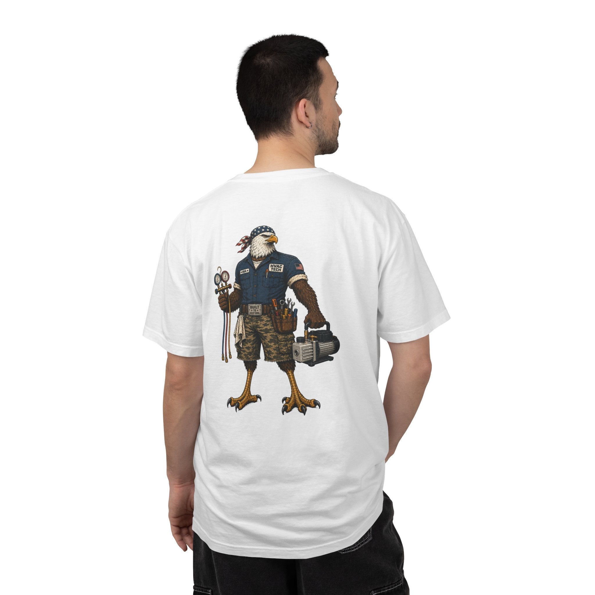 HVAC Eagle Tough Guy Heavyweight T-Shirt