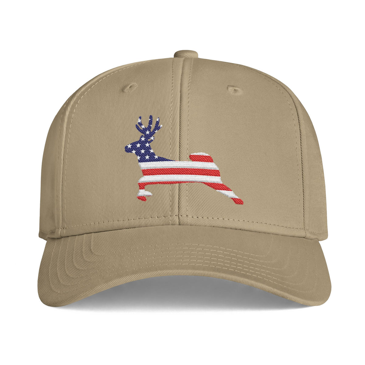 Patriotic Buck Premium Hat - Snapback Embroidered