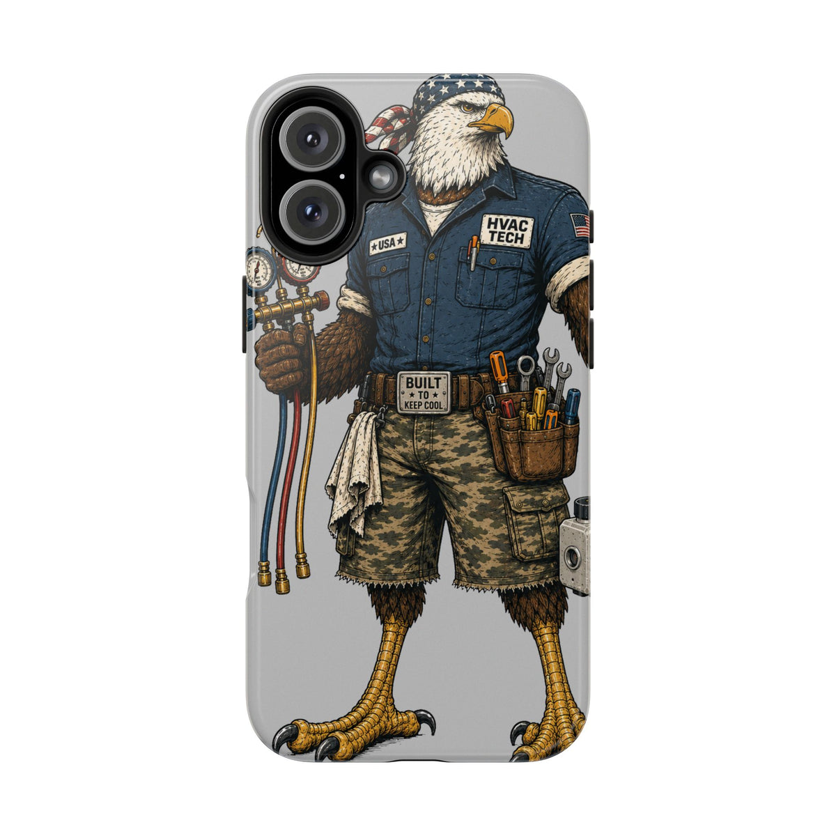 HVAC Eagle Tough Guy Phone Case