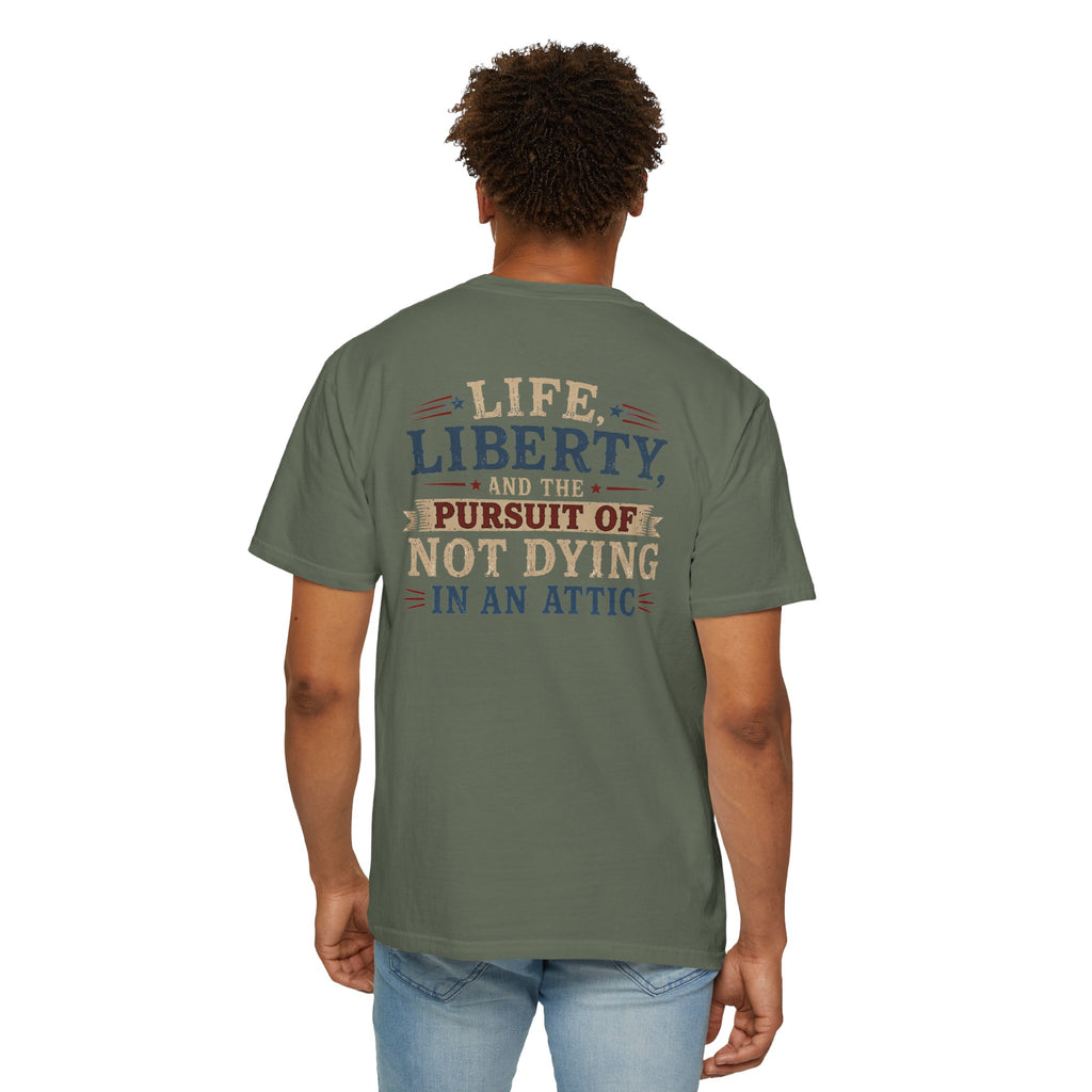 HVAC Pro Dying in Attic Heavyweight T-Shirt