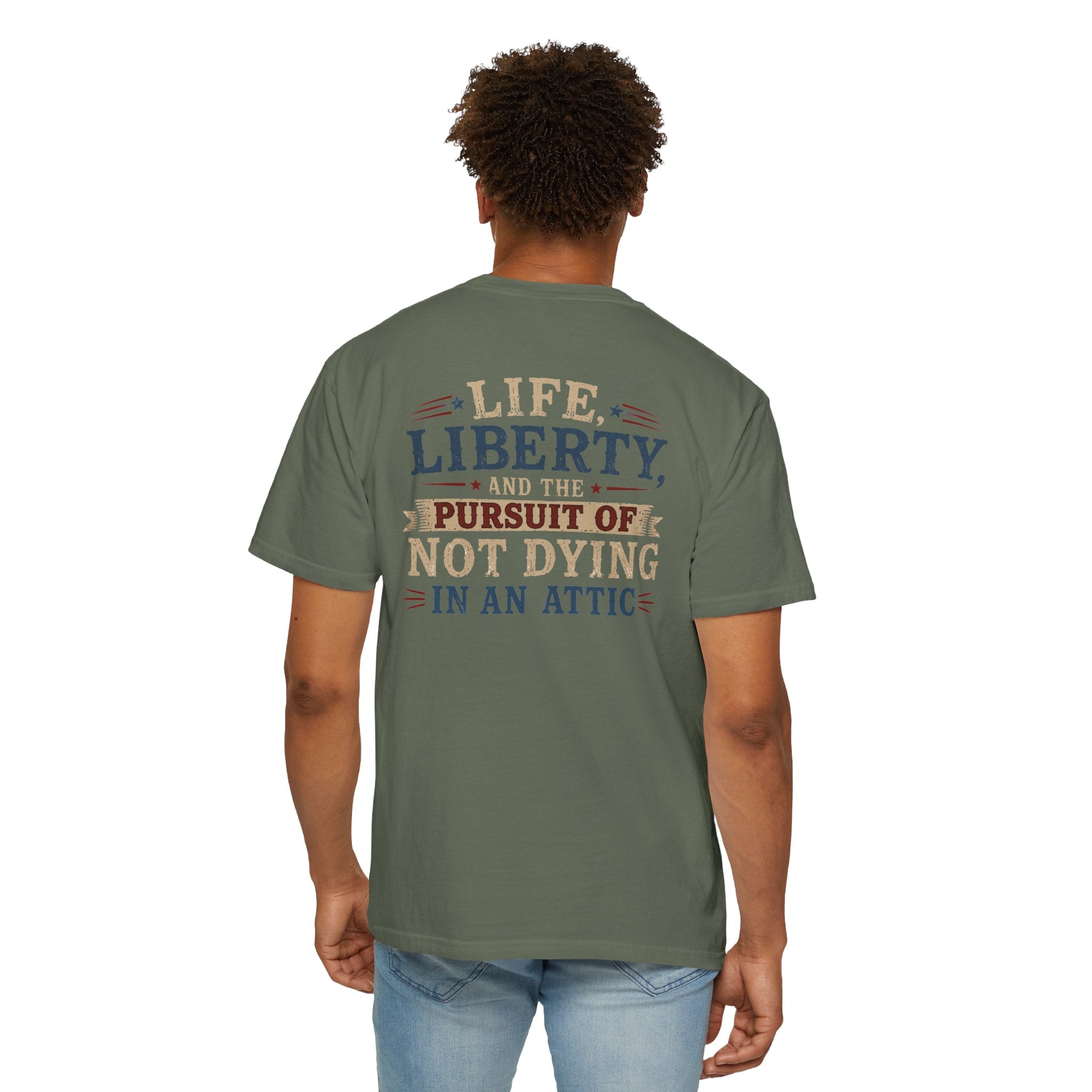 HVAC Pro Dying in Attic Heavyweight T-Shirt