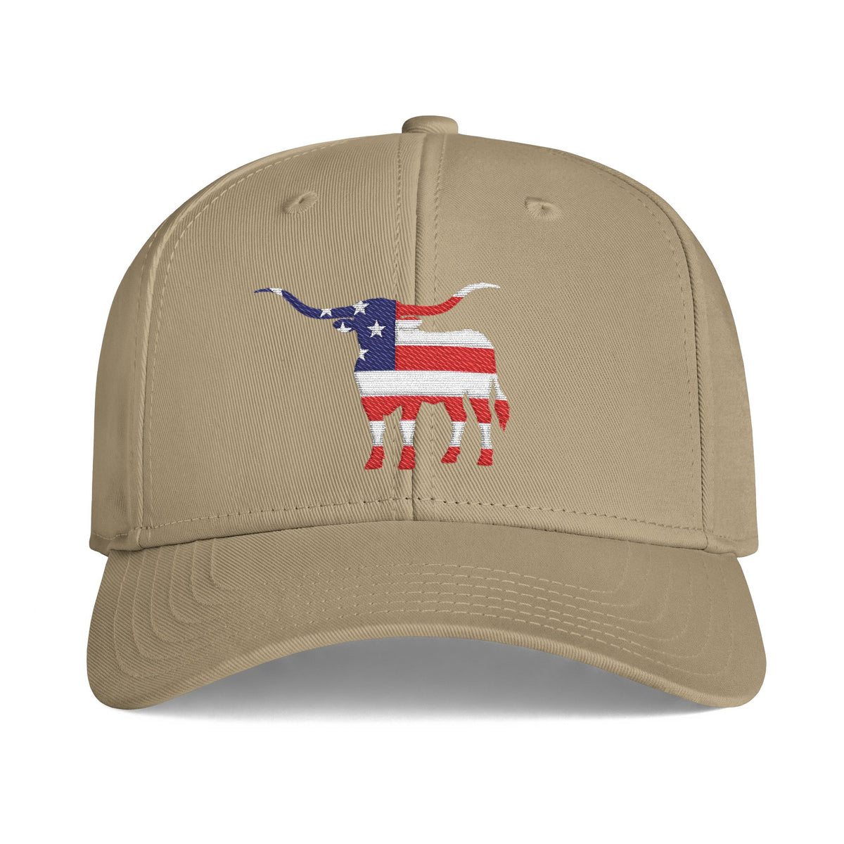 Patriotic Steer Premium Cap - Snapback Embroidered