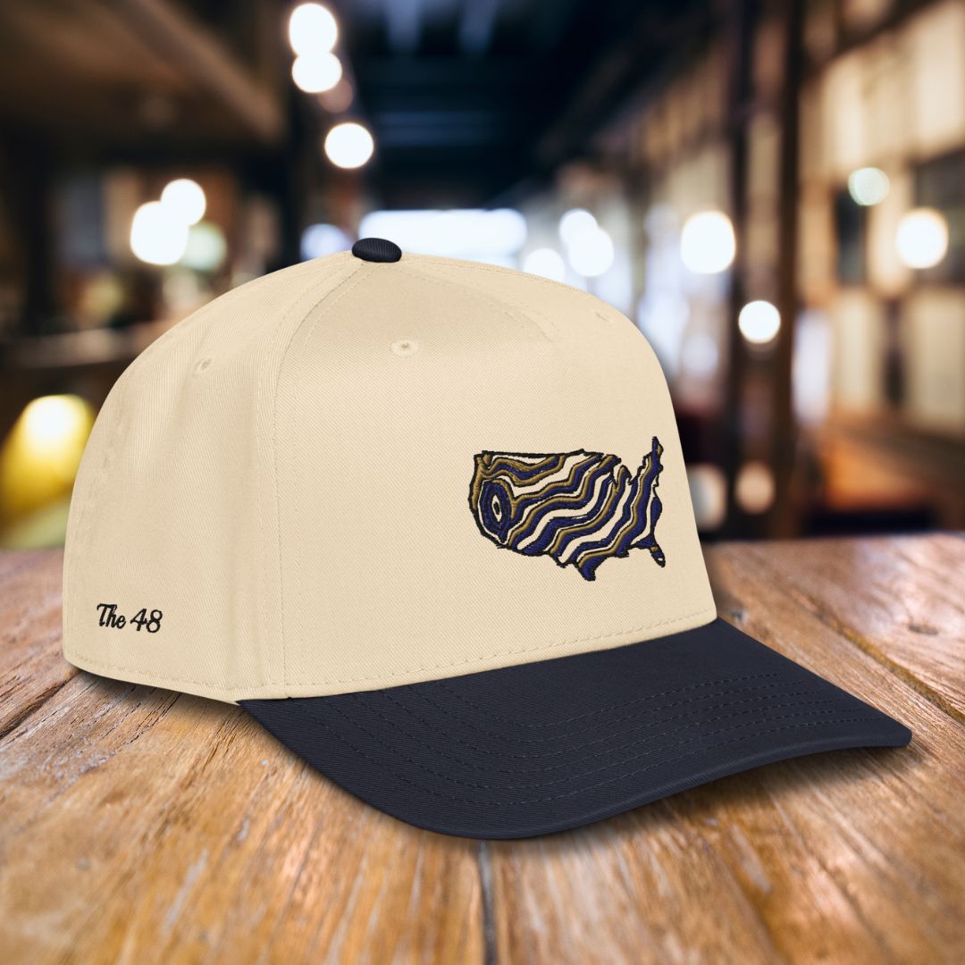 "The 48" States Embroidered Snapback Hat