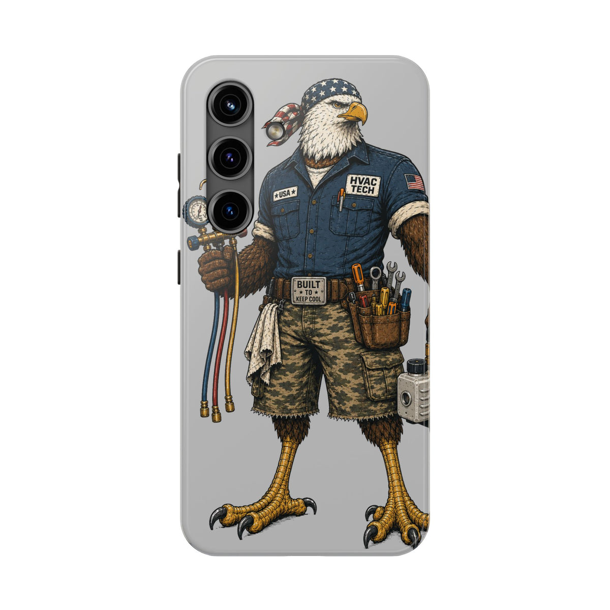 HVAC Eagle Tough Guy Phone Case