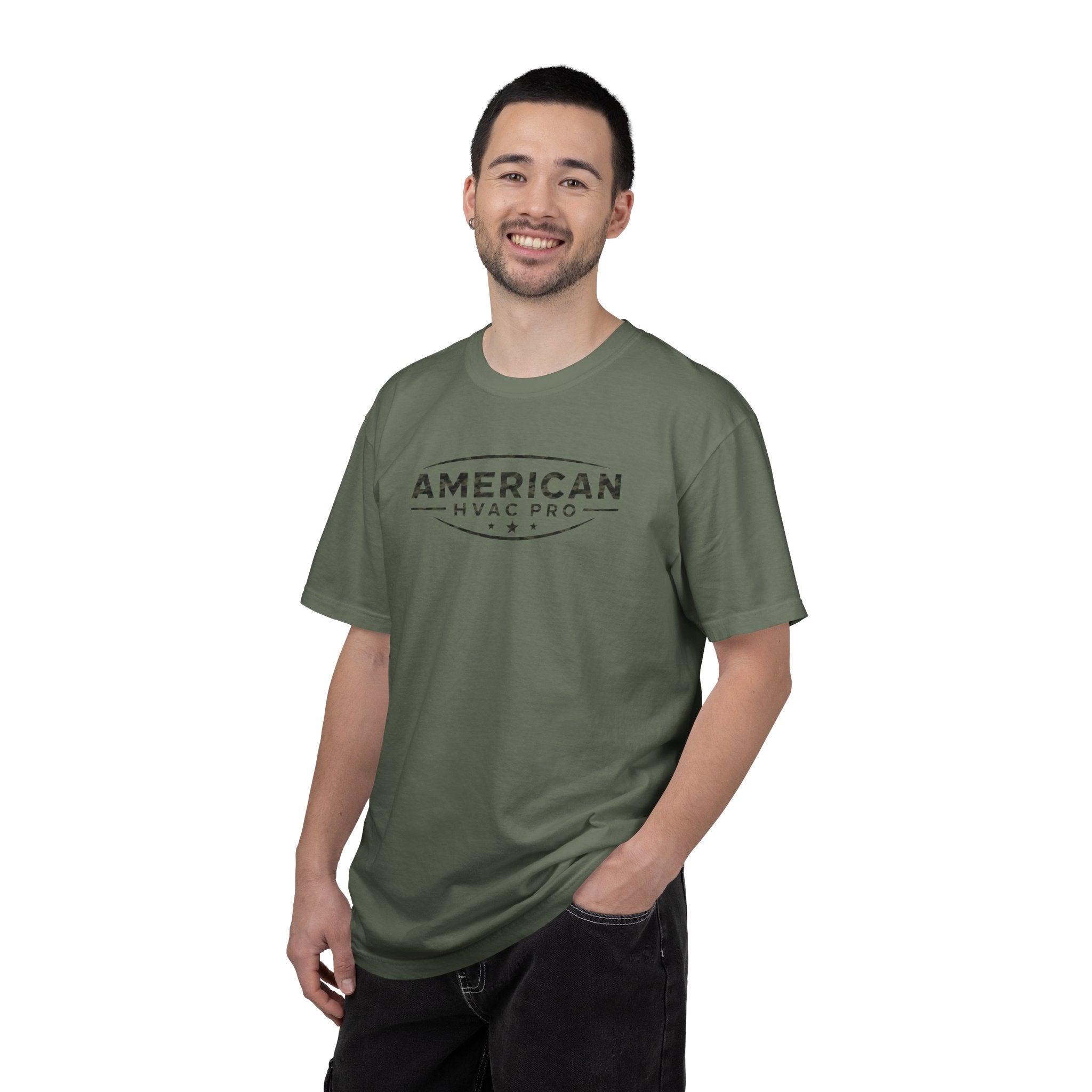 Camo American HVAC Pro Logo Heavyweight T-Shirt