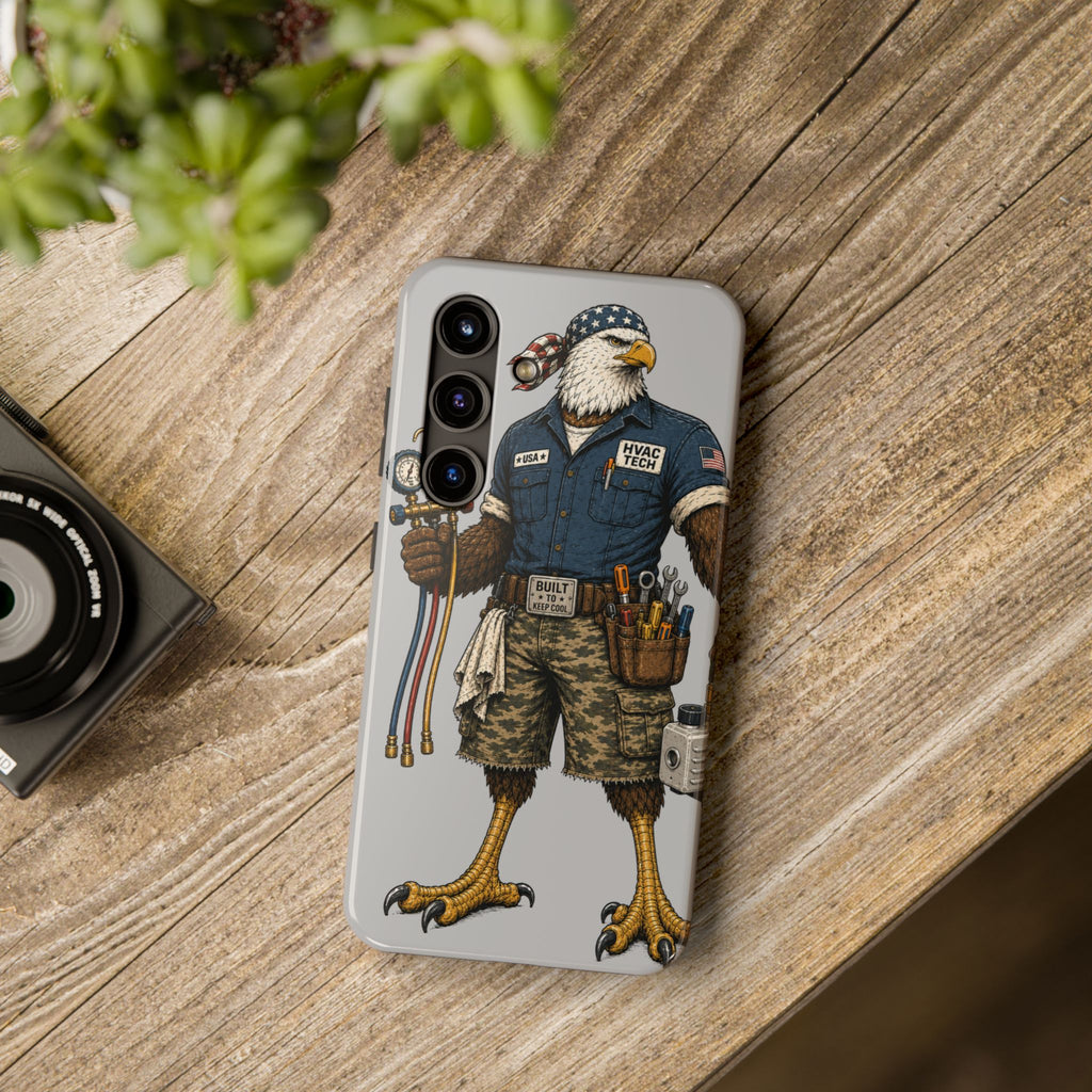 HVAC Eagle Tough Guy Phone Case
