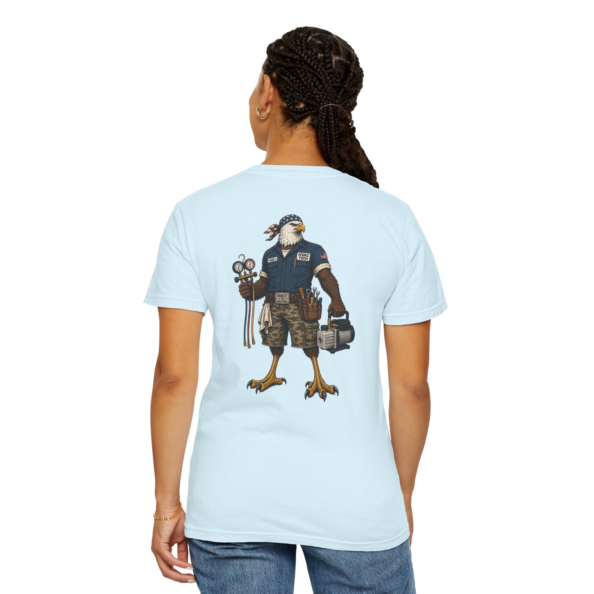 HVAC Eagle Tough Guy Heavyweight T-Shirt