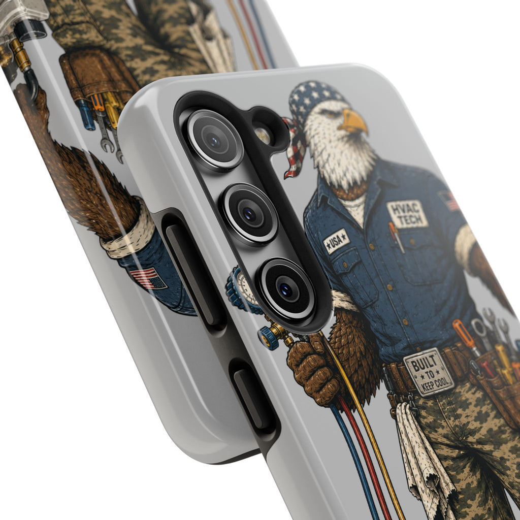 HVAC Eagle Tough Guy Phone Case