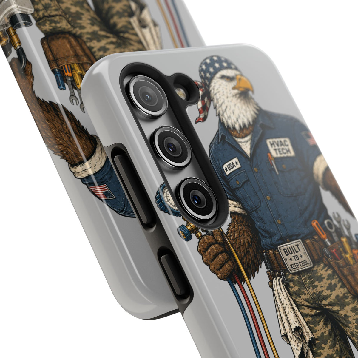 HVAC Eagle Tough Guy Phone Case