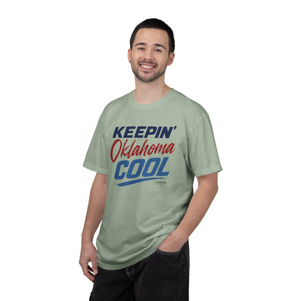 "Keepin' Oklahoma Cool" HVAC Pro Heavyweight T-Shirt