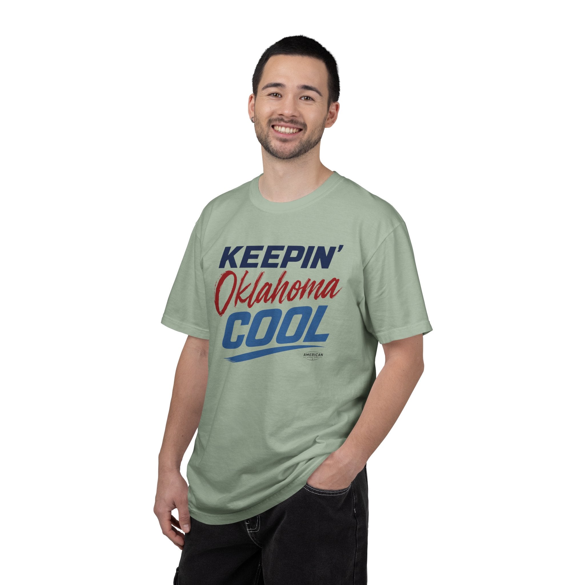 "Keepin' Oklahoma Cool" HVAC Pro Heavyweight T-Shirt