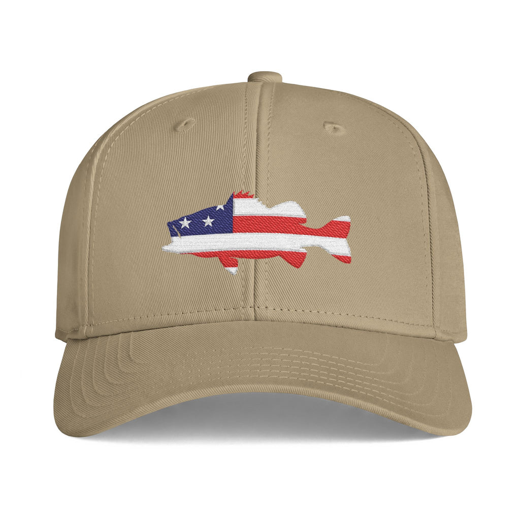 Patriotic Bass Premium Cap - Snapback Embroidered