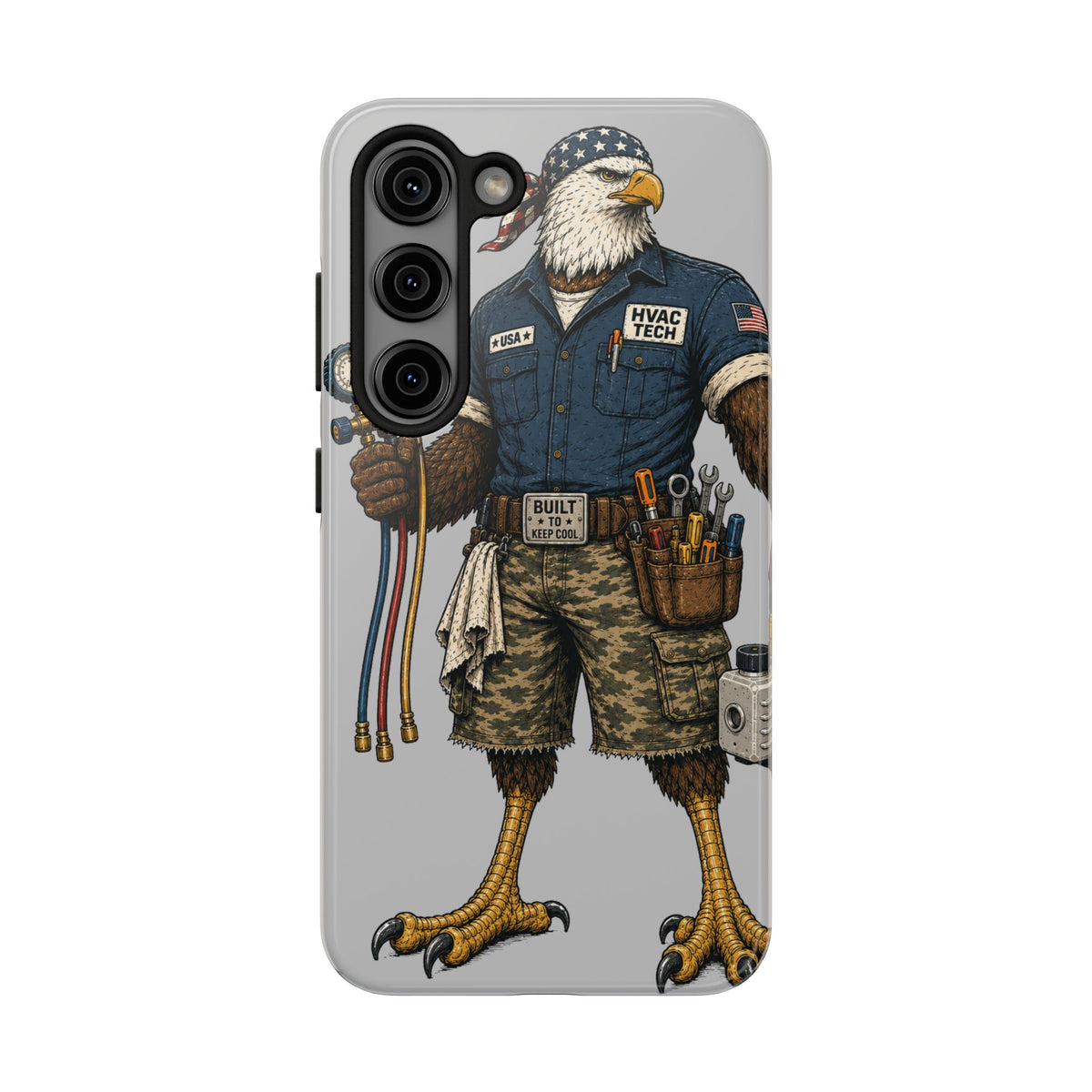 HVAC Eagle Tough Guy Phone Case