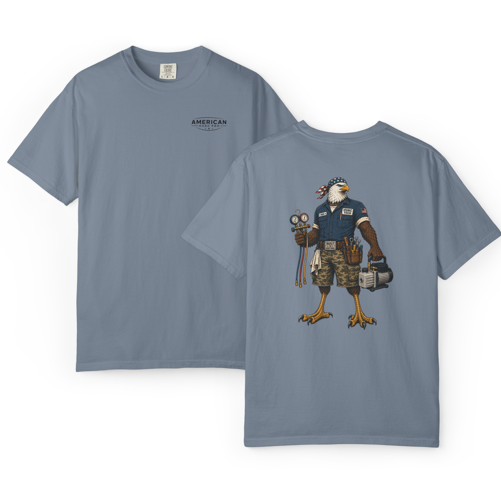 HVAC Eagle Tough Guy Heavyweight T-Shirt