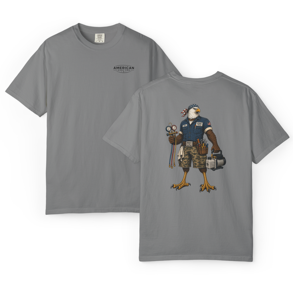 HVAC Eagle Tough Guy Heavyweight T-Shirt