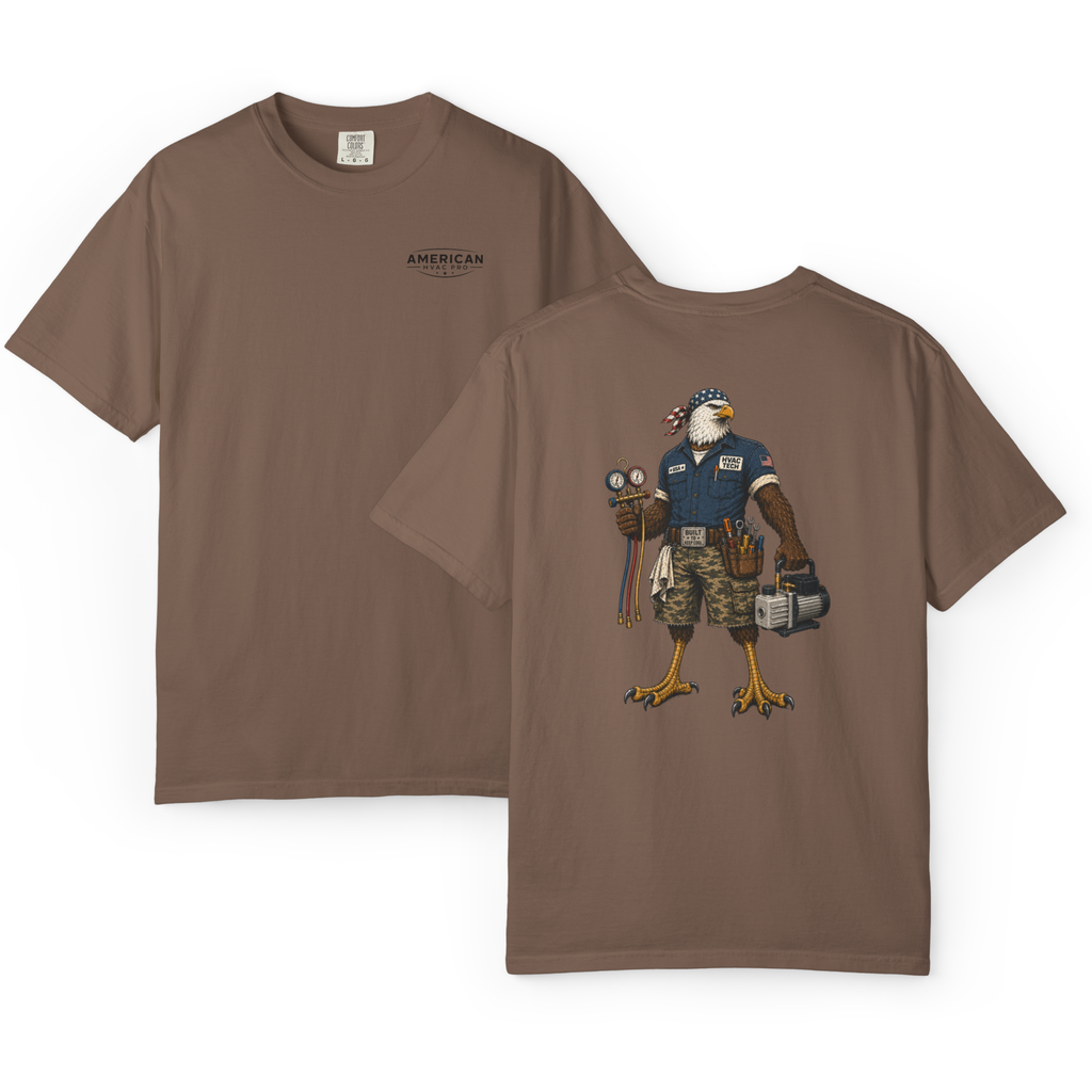 HVAC Eagle Tough Guy Heavyweight T-Shirt