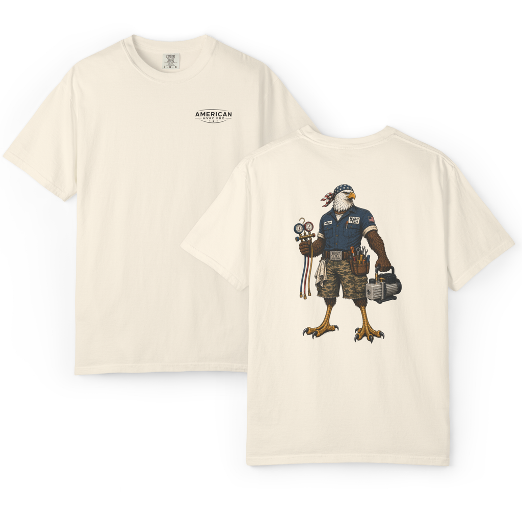 HVAC Eagle Tough Guy Heavyweight T-Shirt