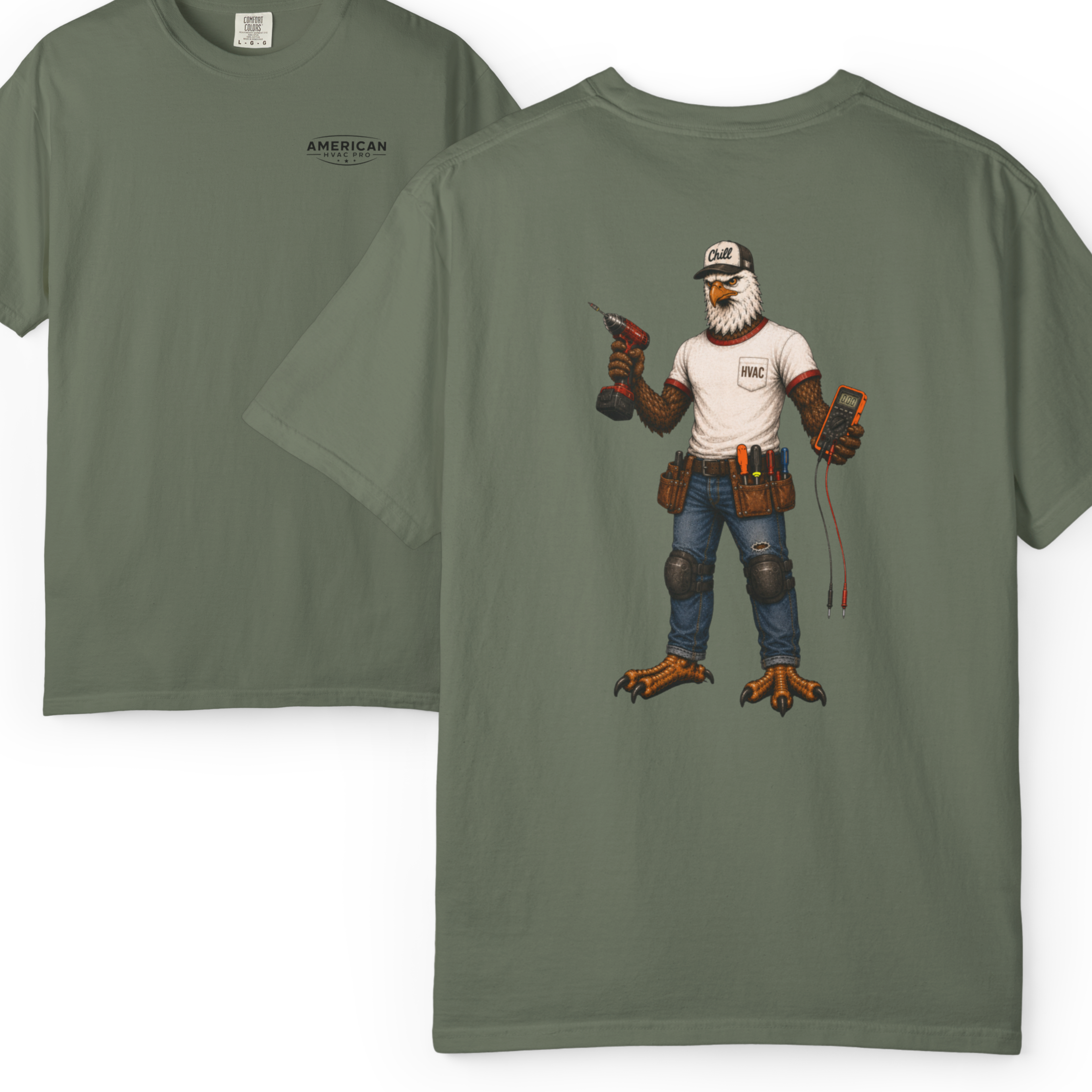 HVAC Eagle Chill Dude Heavyweight T-Shirt