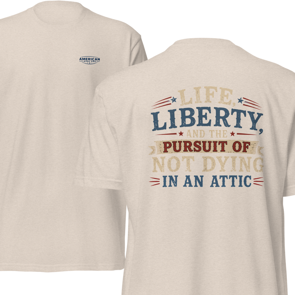 HVAC Pro Dying in Attic 6210 T-Shirt