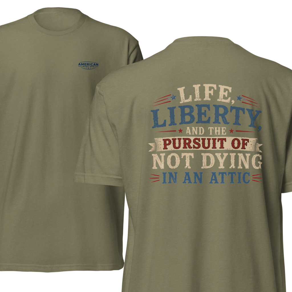 HVAC Pro Dying in Attic 6210 T-Shirt