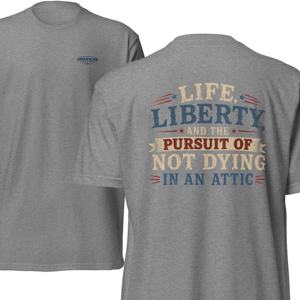 HVAC Pro Dying in Attic 6210 T-Shirt