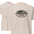 American HVAC Pro BW Emblem - Flag Back 6210 T-Shirt
