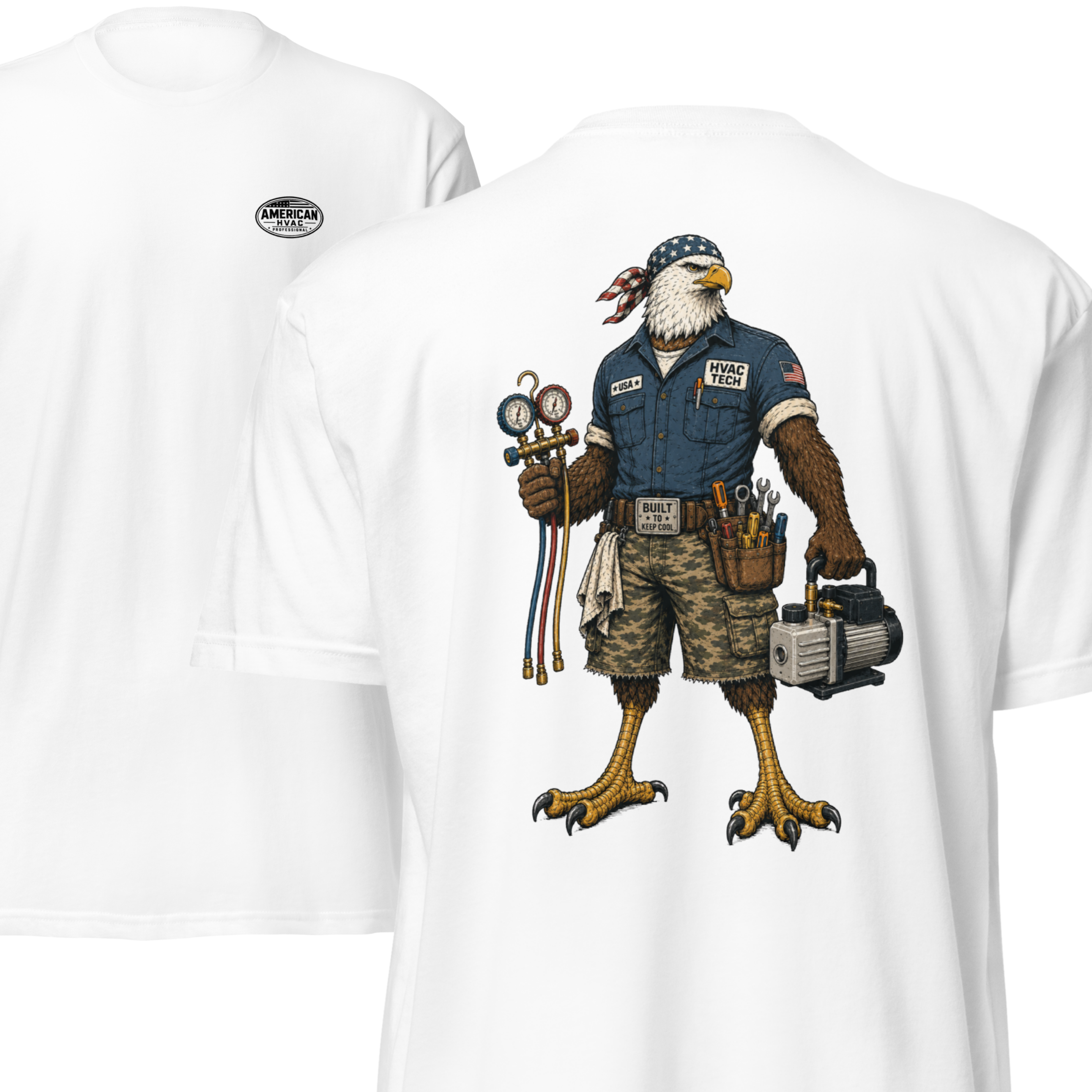 HVAC Eagle Tough Guy 6210 T-Shirt