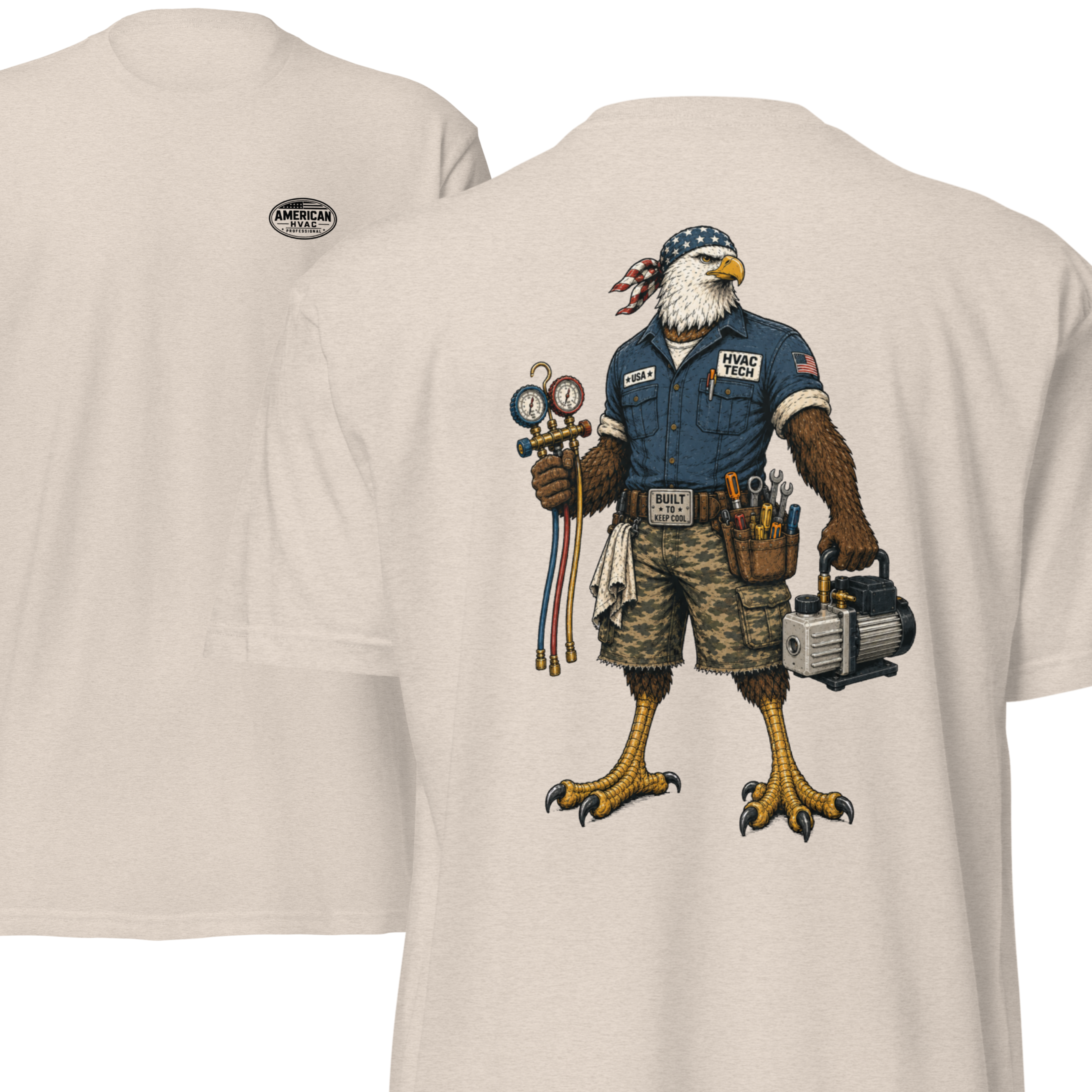 HVAC Eagle Tough Guy 6210 T-Shirt