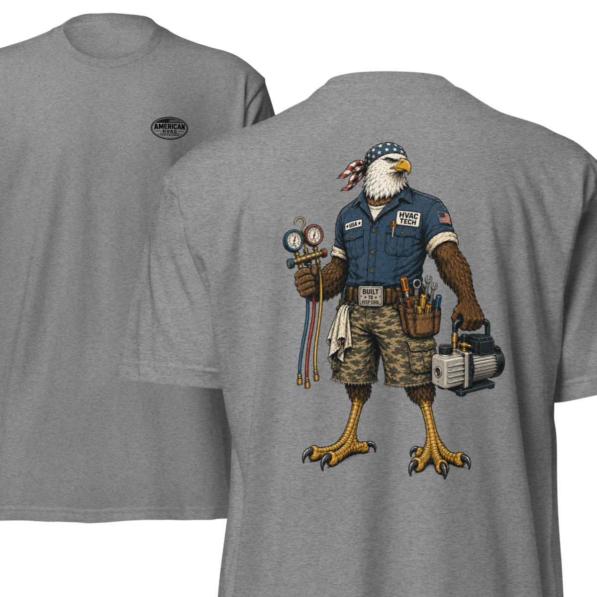 HVAC Eagle Tough Guy 6210 T-Shirt