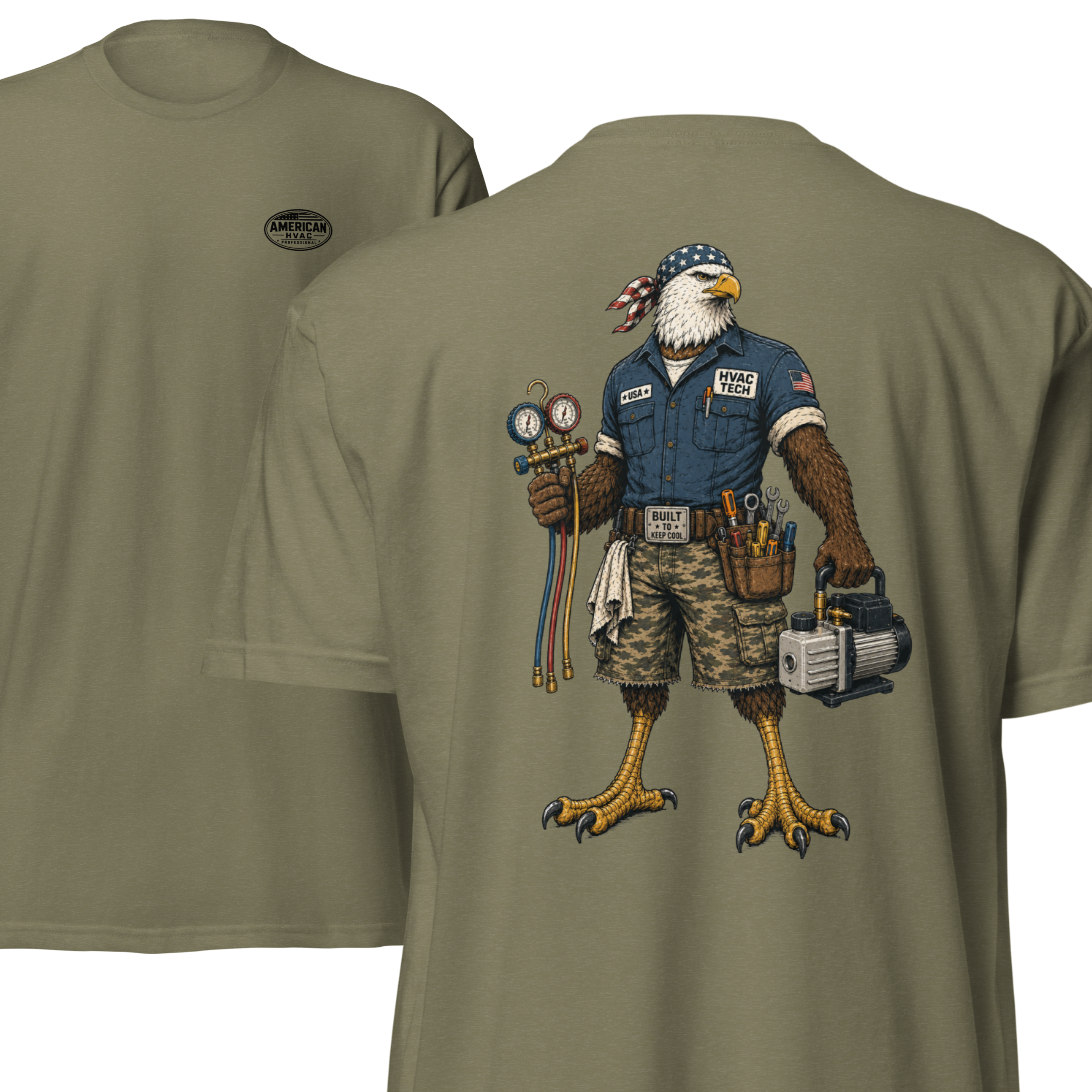 HVAC Eagle Tough Guy 6210 T-Shirt