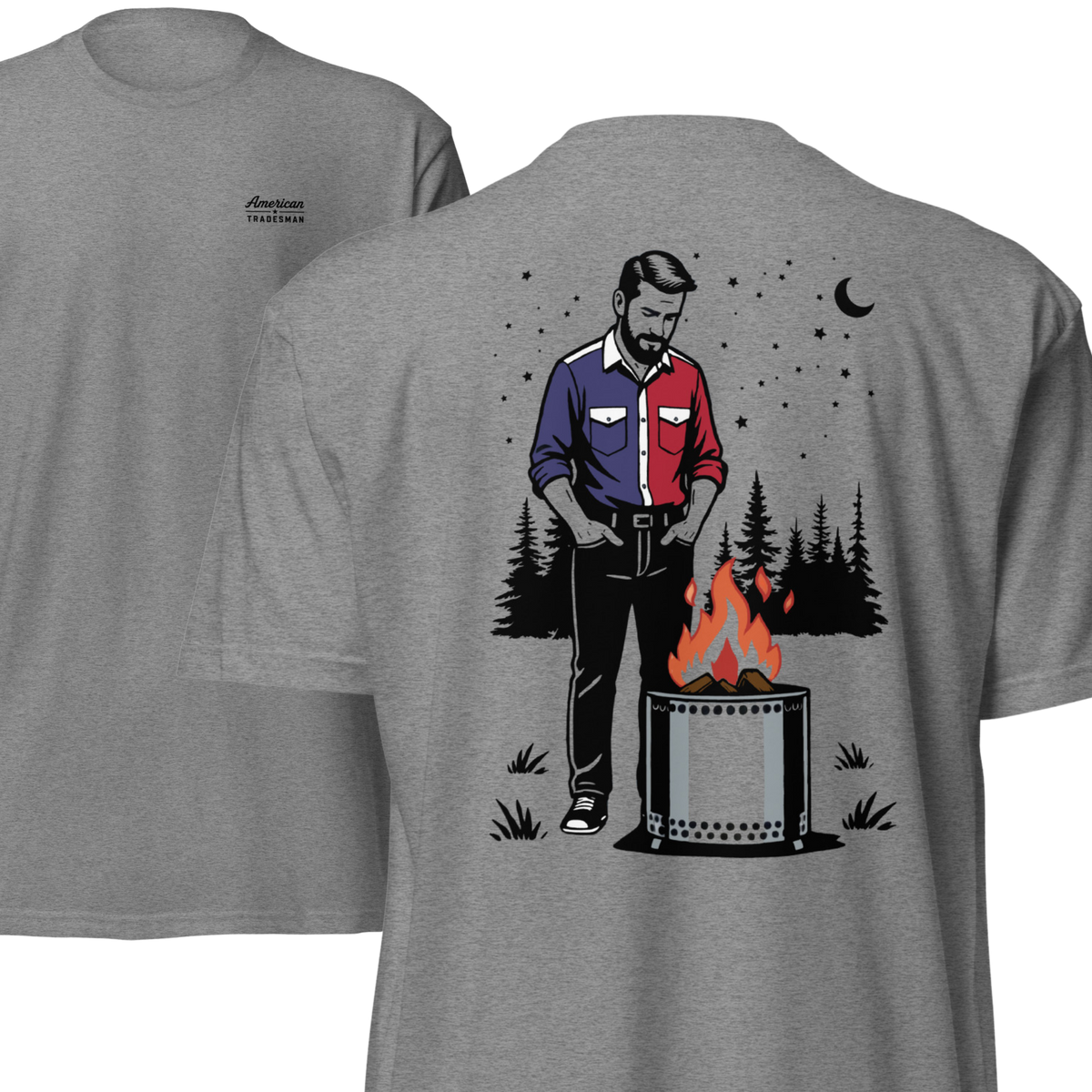 Deep Thoughts & Fire USA 6210 T-Shirt