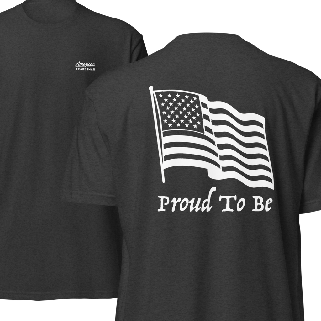 "Proud To Be" Flag USA Dark 6210 T-Shirt