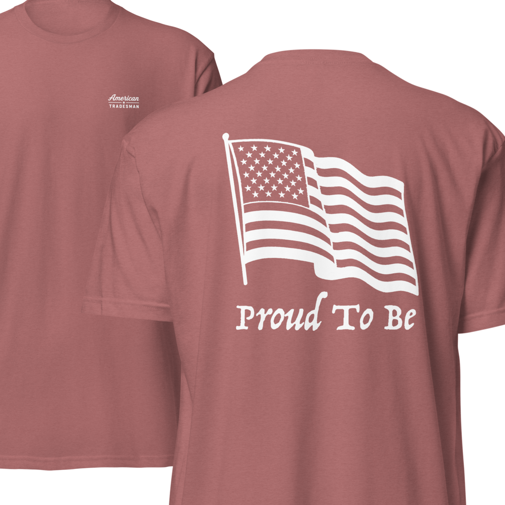 "Proud To Be" Flag USA Dark 6210 T-Shirt