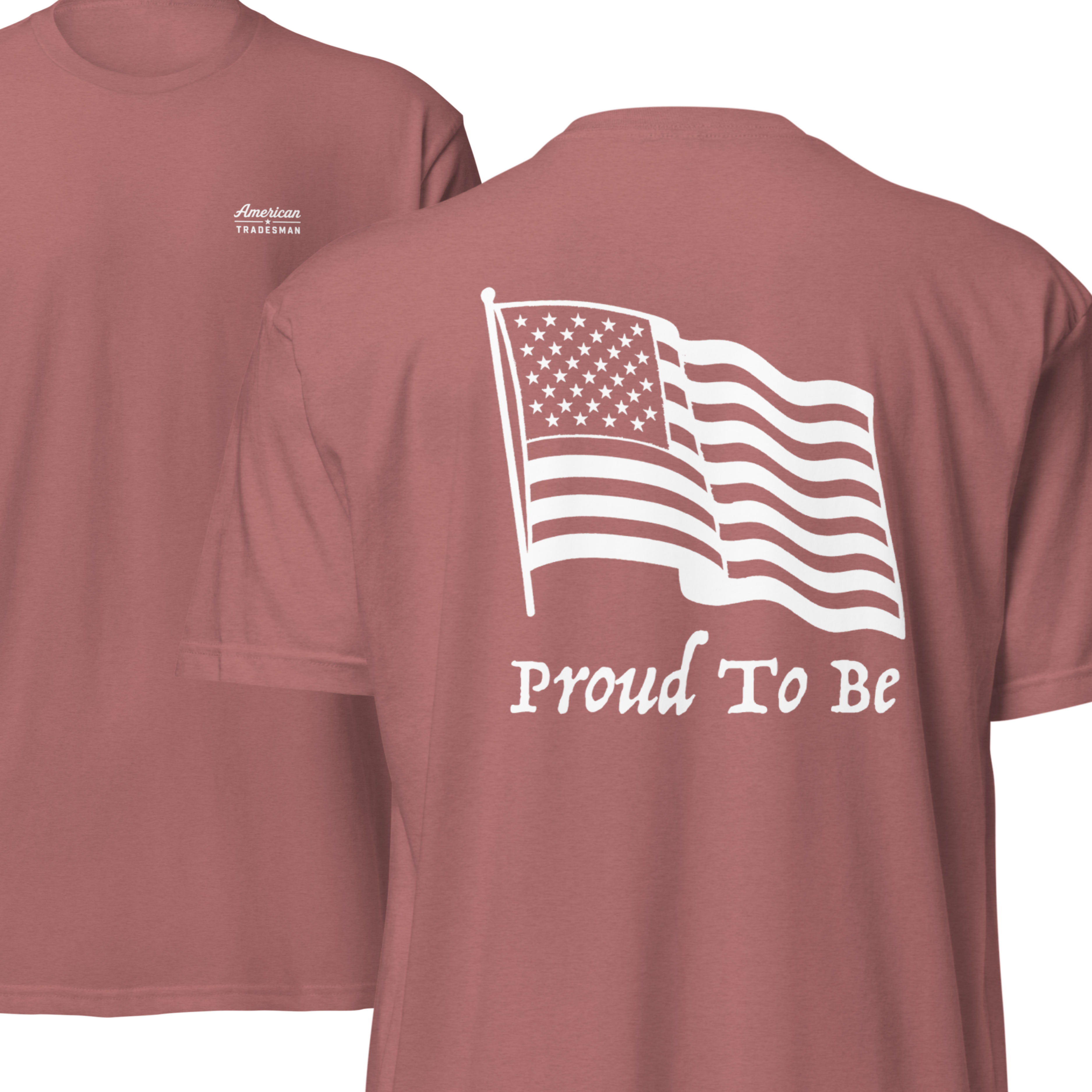 "Proud To Be" Flag USA Dark 6210 T-Shirt