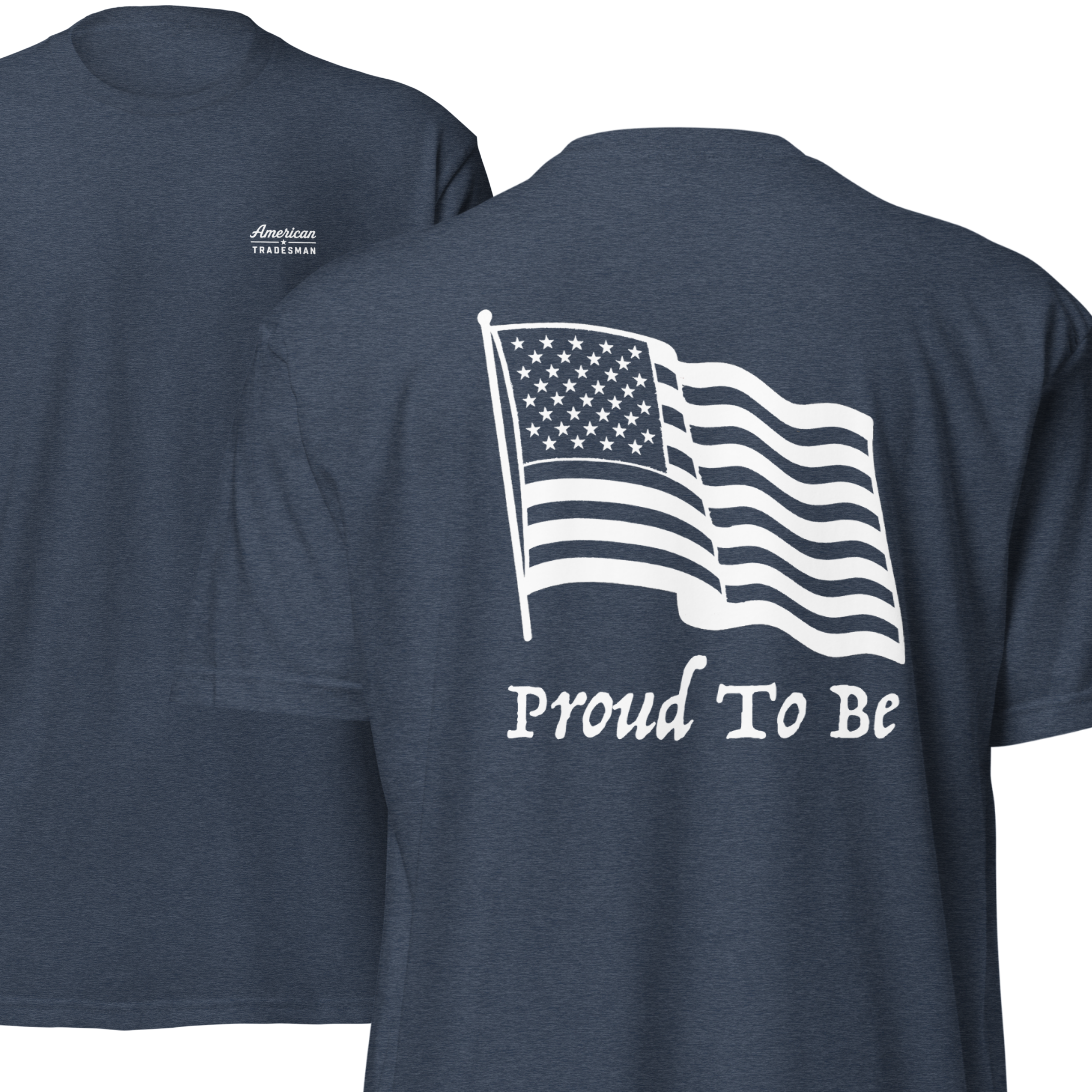 "Proud To Be" Flag USA Dark 6210 T-Shirt