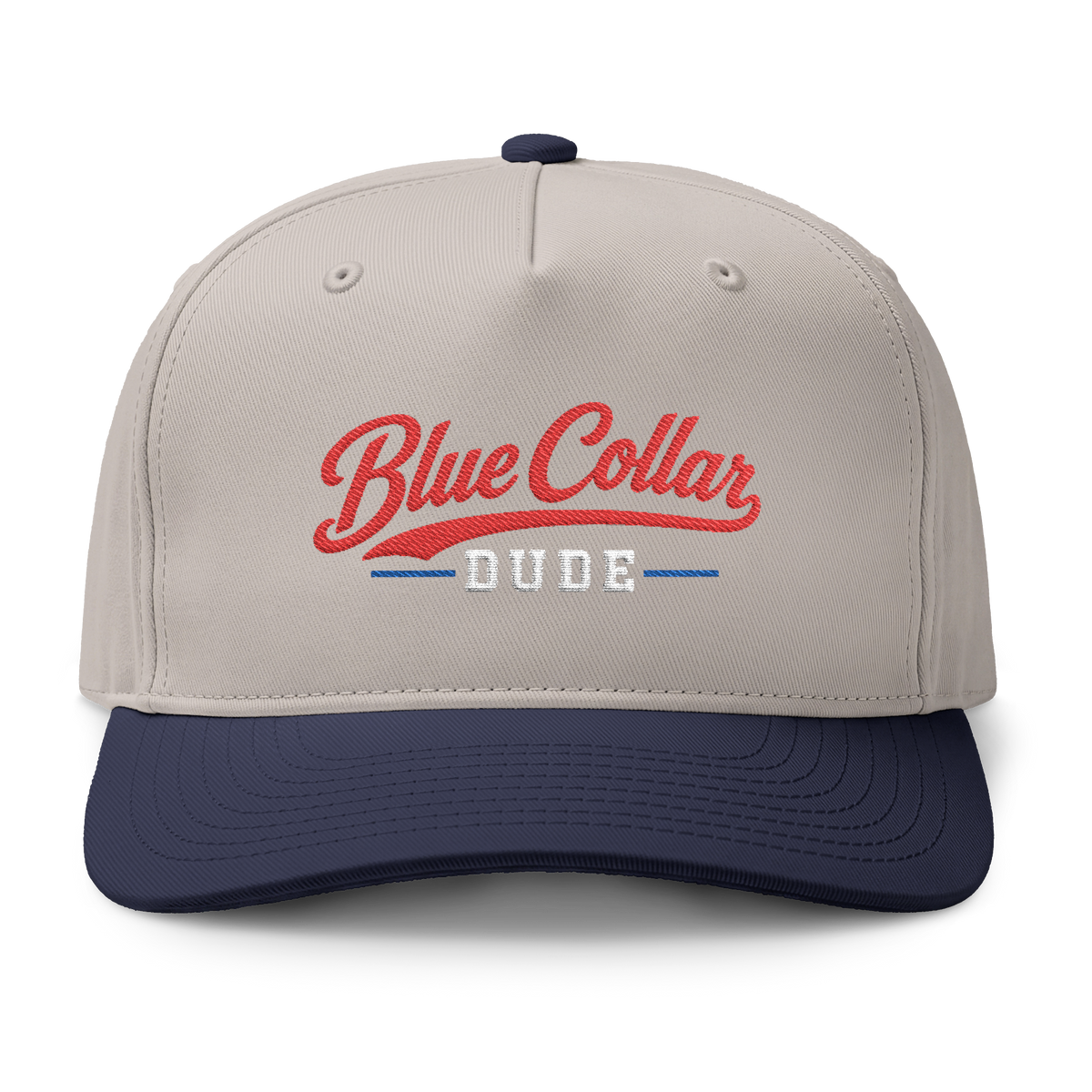 RYB Blue Collar Dude Two-Tone Cap - AS1154 Snapback Embroidered